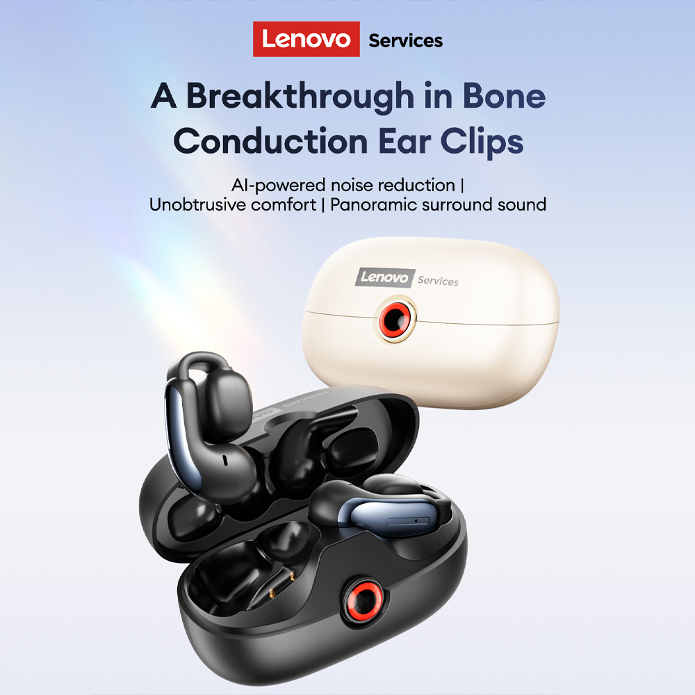 Earbuds Charging Case - Lenovo LES-108 Earphone TWS Konduksi Tulang