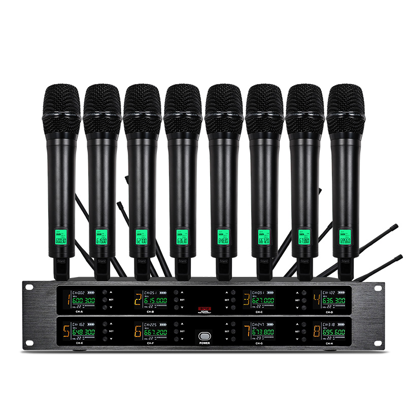Shure Mic Sm58 - Mikrofon nirkabel profesional UHF 8-saluran genggam