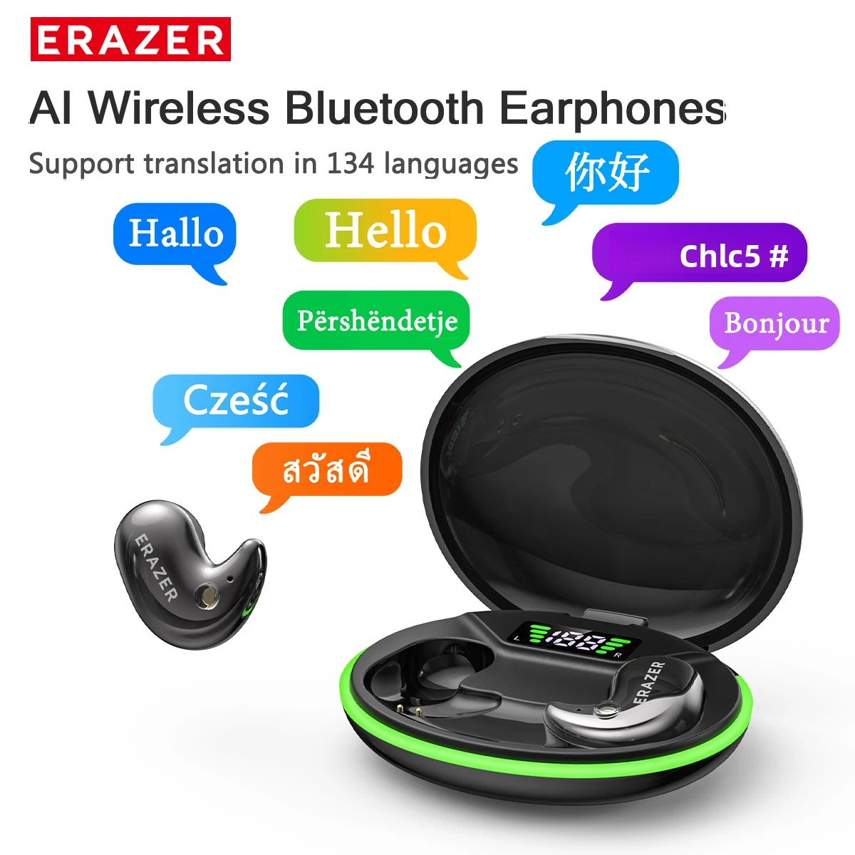 Usb C Earphone - EARZER XF58 Headphone Bluetooth In-Ear Dengan