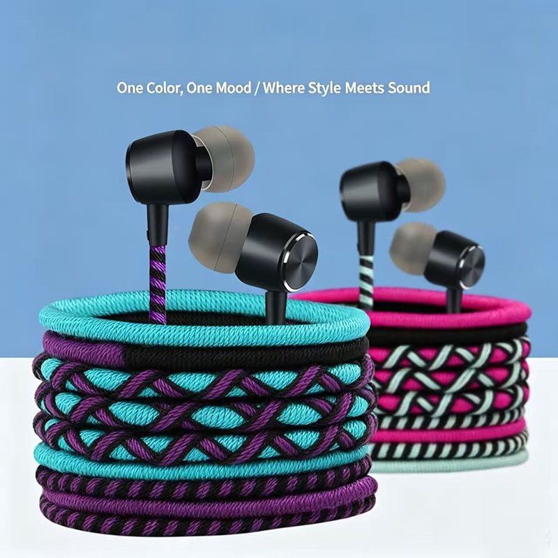 Audiophile Headphone Wired - Earphone Berkabel Kepang 3.5mm In-Ear dengan