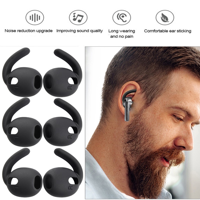 1-10 Pasang Pengganti Earhook  - Silicone Ear Tip Replacement ulasan dan harga
