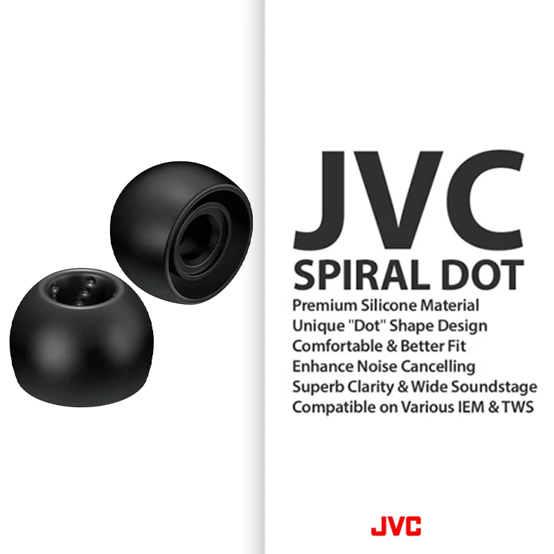 JVC Spiral Dot Eartips Silicon - Anker Speaker Soundcore Boom 2 ulasan dan harga
